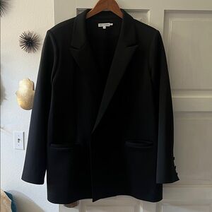 Good American Scuba 2.0 Black Blazer